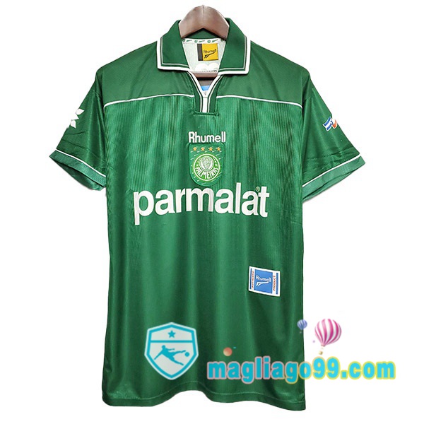 Magliago - Passione Maglie Thai Affidabili Basso Costo Online Shop | Maglia Storica Palmeiras Retro 100°Anniversario Nero Verde