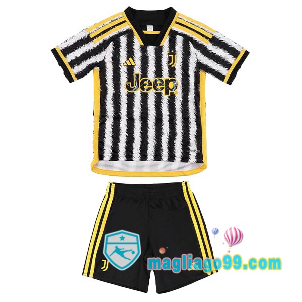 Magliago - Passione Maglie Thai Affidabili Basso Costo Online Shop | Maglia Juventus Bambino Prima Nero Bianco 2023/2024