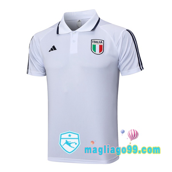 Magliago - Passione Maglie Thai Affidabili Basso Costo Online Shop | Italia Polo Maglia Uomo Bianco 2023/2024