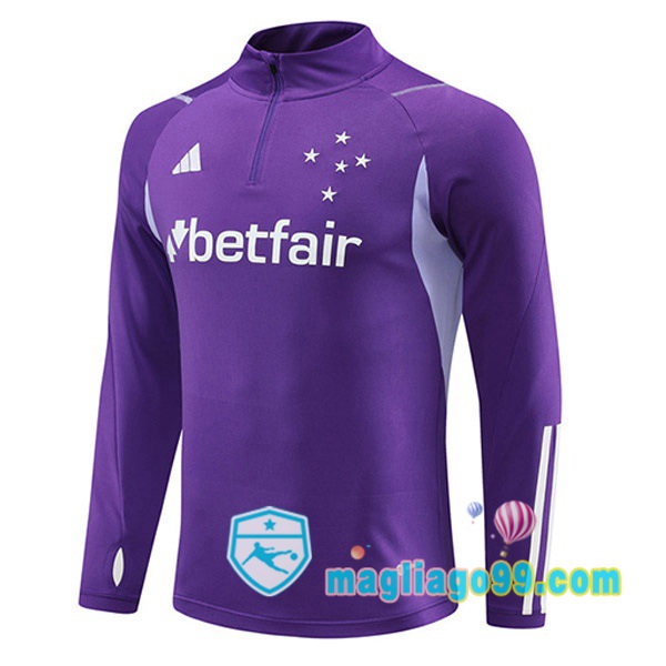 Magliago - Passione Maglie Thai Affidabili Basso Costo Online Shop | Felpe Allenamento Cruzeiro EC Porpora 2023/2024