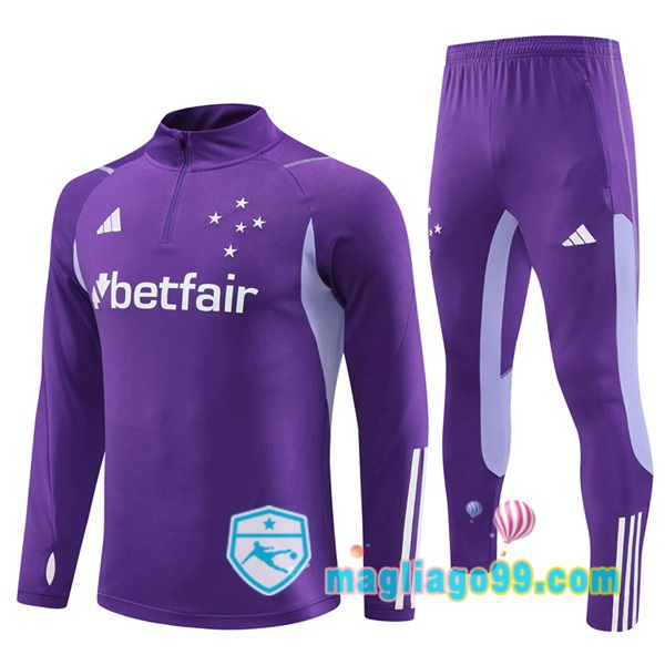 Magliago - Passione Maglie Thai Affidabili Basso Costo Online Shop | Tuta da Allenamento Cruzeiro EC Porpora 2023/2024
