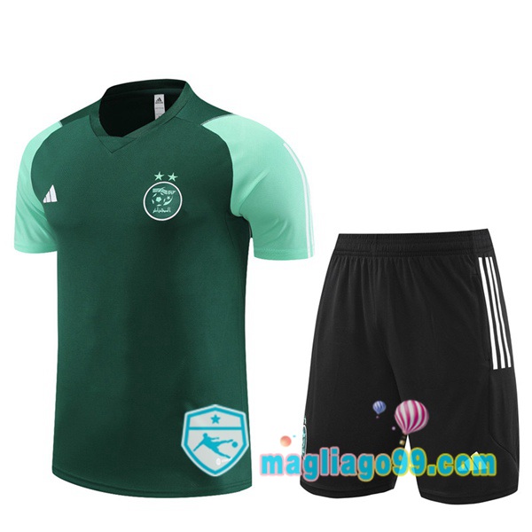 Magliago - Passione Maglie Thai Affidabili Basso Costo Online Shop | Tuta Maglie Allenamento Algerie + Shorts Verde 2023/2024