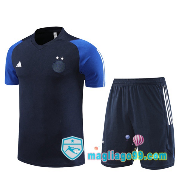 Magliago - Passione Maglie Thai Affidabili Basso Costo Online Shop | Tuta Maglie Allenamento Algerie + Shorts Blu Royal 2023/2024