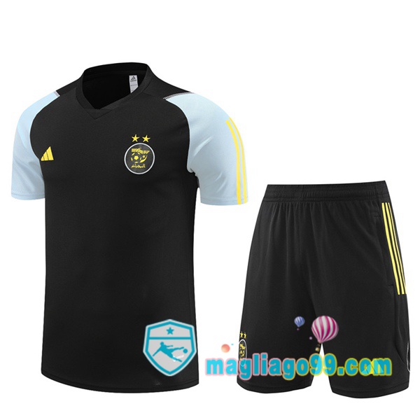 Magliago - Passione Maglie Thai Affidabili Basso Costo Online Shop | Tuta Maglie Allenamento Algerie + Shorts Nero 2023/2024