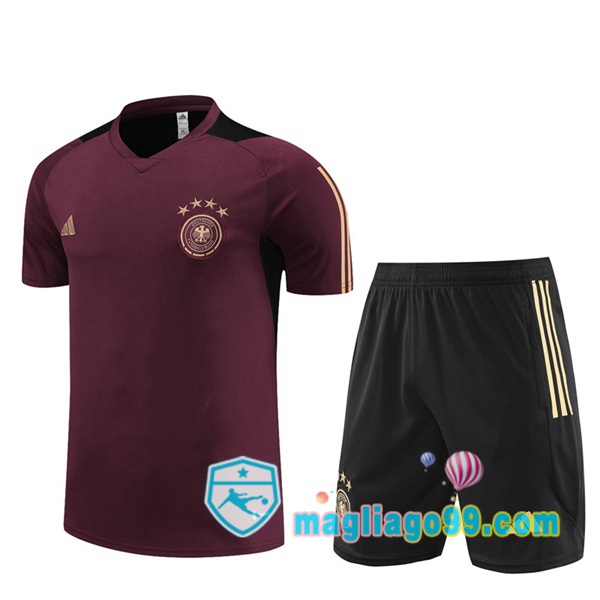 Magliago - Passione Maglie Thai Affidabili Basso Costo Online Shop | Tuta Maglie Allenamento Germania + Shorts Rosso 2023/2024
