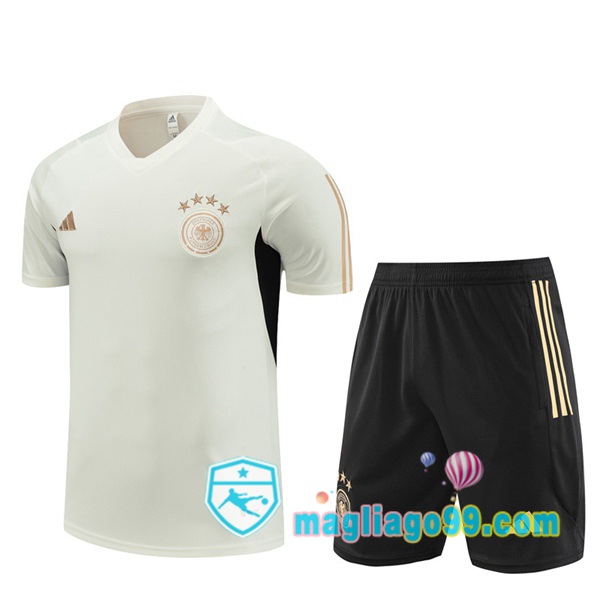 Magliago - Passione Maglie Thai Affidabili Basso Costo Online Shop | Tuta Maglie Allenamento Germania + Shorts Bianco 2023/2024
