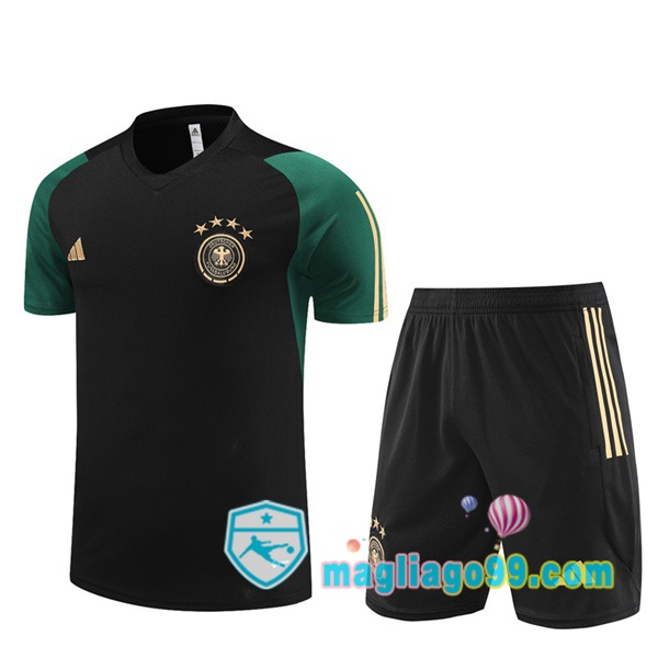 Magliago - Passione Maglie Thai Affidabili Basso Costo Online Shop | Tuta Maglie Allenamento Germania + Shorts Nero 2023/2024
