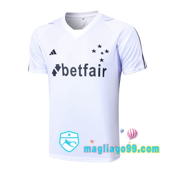 Magliago - Passione Maglie Thai Affidabili Basso Costo Online Shop | Tuta Maglie Allenamento Cruzeiro EC Bianco 2023/2024