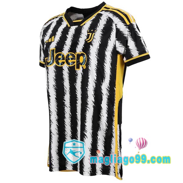 Magliago - Passione Maglie Thai Affidabili Basso Costo Online Shop | Maglia Juventus Donna Prima Nero Bianco 2023/2024