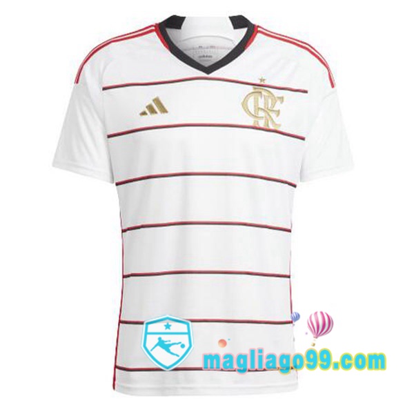 Magliago - Passione Maglie Thai Affidabili Basso Costo Online Shop | Maglia Flamengo Seconda Bianco 2023/2024