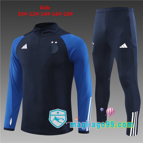 Magliago - Passione Maglie Thai Affidabili Basso Costo Online Shop | Tuta da Allenamento Algeria Bambino Blu Royal 2023/2024
