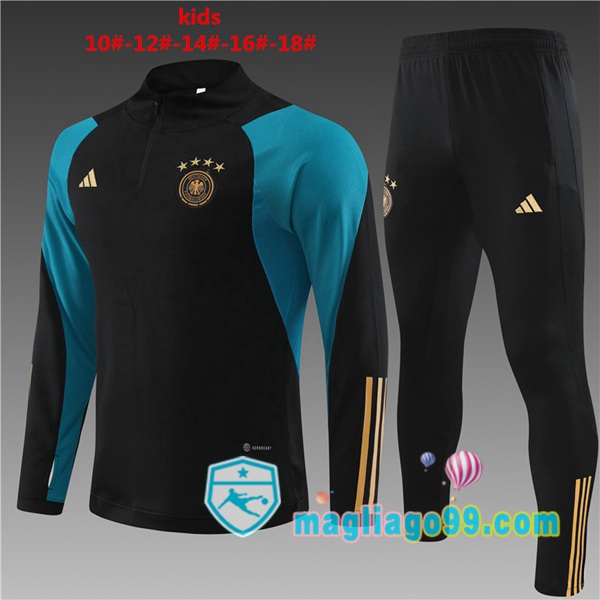 Magliago - Passione Maglie Thai Affidabili Basso Costo Online Shop | Tuta da Allenamento Germania Bambino Nero 2023/2024