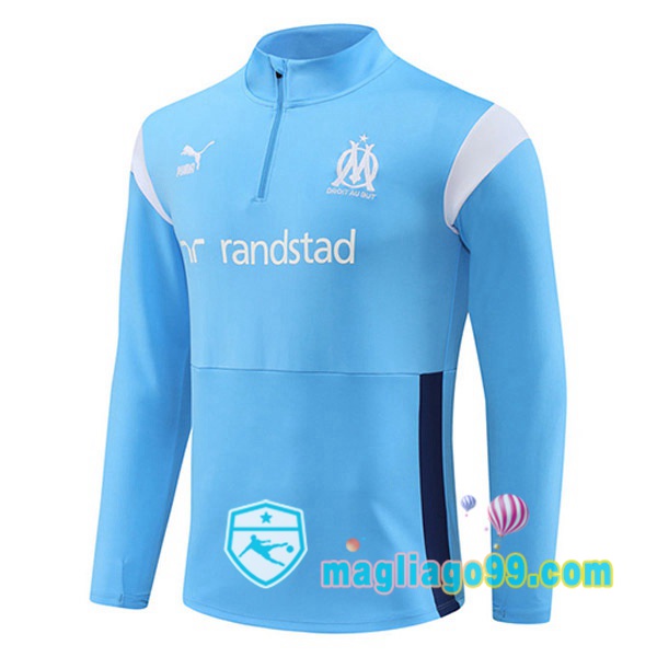 Magliago - Passione Maglie Thai Affidabili Basso Costo Online Shop | Felpe Allenamento Marsiglia OM Blu 2023/2024