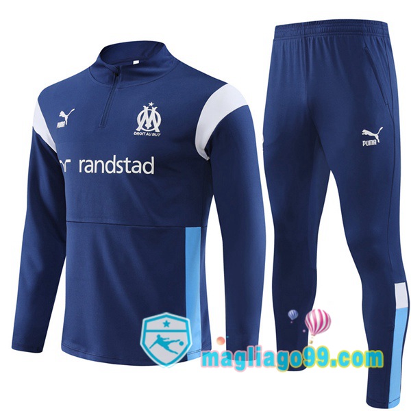 Magliago - Passione Maglie Thai Affidabili Basso Costo Online Shop | Tuta da Allenamento Marsiglia OM Blu Royal 2023/2024
