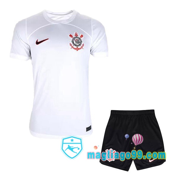 Magliago - Passione Maglie Thai Affidabili Basso Costo Online Shop | Maglia Corinthians Bambino Prima Bianco 2023/2024
