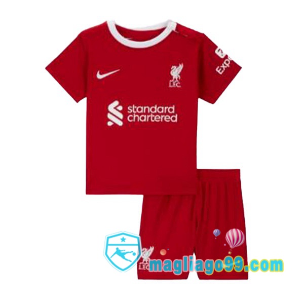 Magliago - Passione Maglie Thai Affidabili Basso Costo Online Shop | Maglia FC Liverpool Bambino Prima Rosso 2023/2024