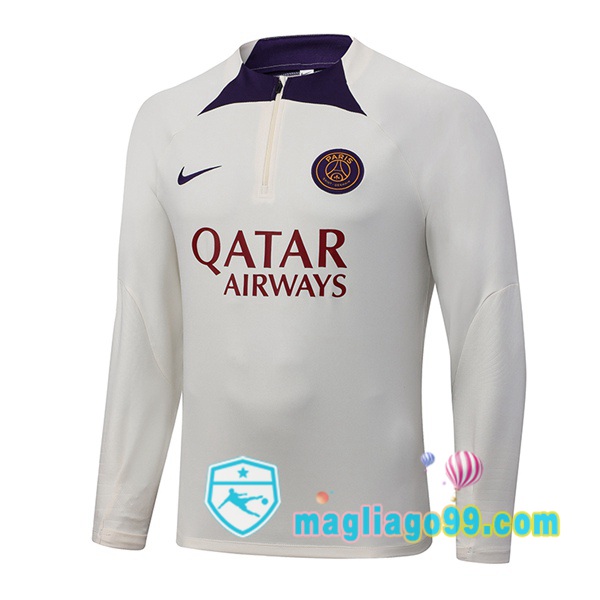 Magliago - Passione Maglie Thai Affidabili Basso Costo Online Shop | Felpe Allenamento Paris PSG Bianco 2023/2024