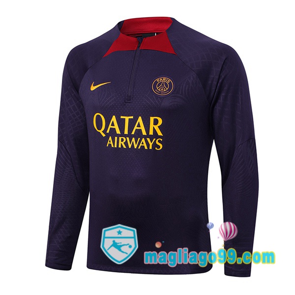 Magliago - Passione Maglie Thai Affidabili Basso Costo Online Shop | Felpe Allenamento Paris PSG Porpora 2023/2024