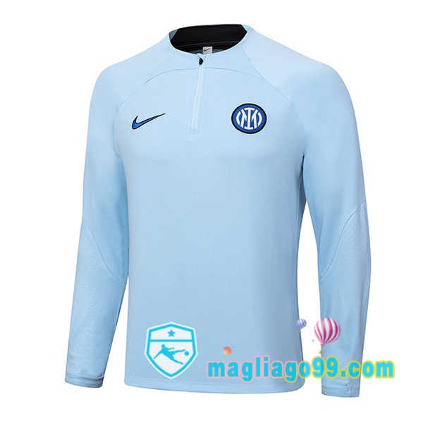 Magliago - Passione Maglie Thai Affidabili Basso Costo Online Shop | Felpe Allenamento Inter Milan Blu 2023/2024