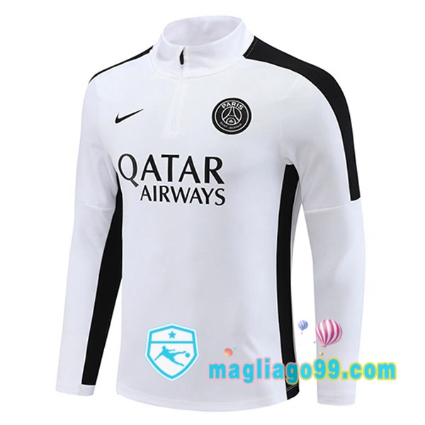 Magliago - Passione Maglie Thai Affidabili Basso Costo Online Shop | Felpe Allenamento Paris PSG Bianco 2023/2024