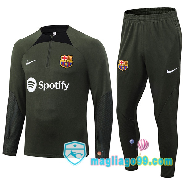 Magliago - Passione Maglie Thai Affidabili Basso Costo Online Shop | Tuta da Allenamento FC Barcellona Verde 2023/2024