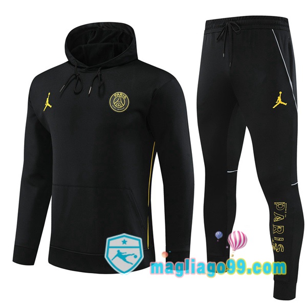 Magliago - Passione Maglie Thai Affidabili Basso Costo Online Shop | Giacca Con Cappuccio JORDAN Paris PSG Nero 2023/2024