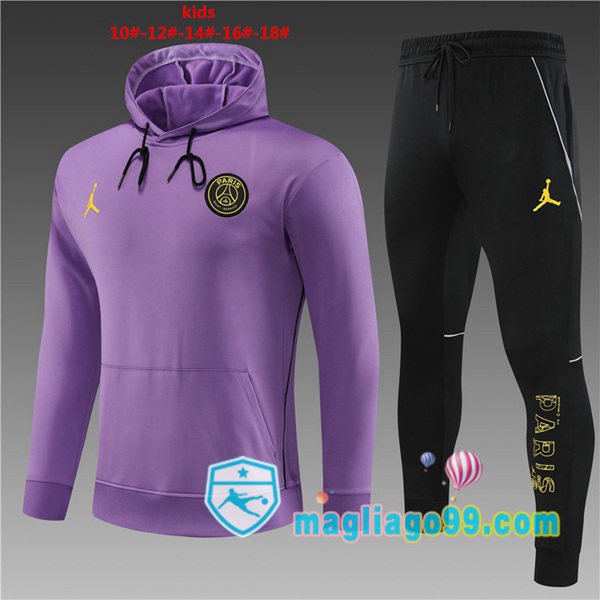 Magliago - Passione Maglie Thai Affidabili Basso Costo Online Shop | Giacca Con Cappuccio JORDAN Paris PSG Bambino Porpora 2023/2024