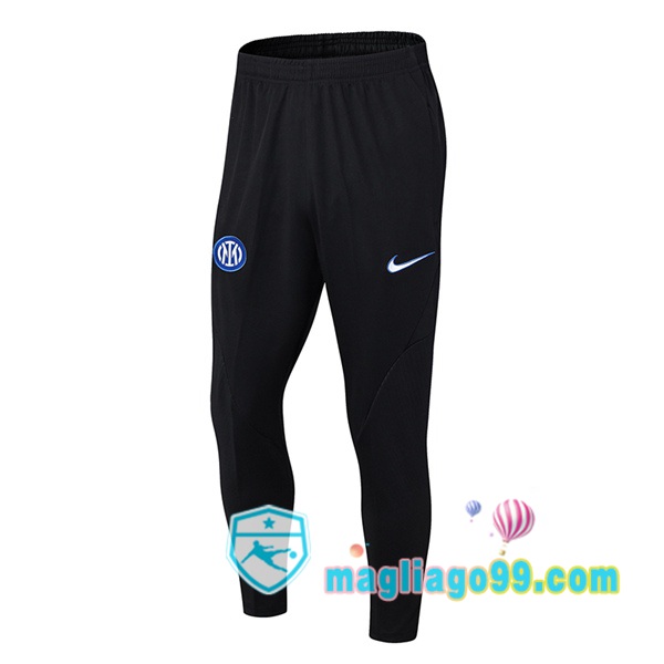 Magliago - Passione Maglie Thai Affidabili Basso Costo Online Shop | Pantaloni Da Allenamento Inter Milan Nero 2023/2024