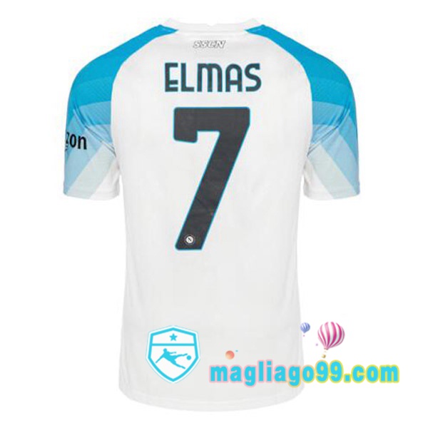 Magliago - Passione Maglie Thai Affidabili Basso Costo Online Shop | Maglia SSC Napoli (Elmas 7) Face Game Blu Bianco 2022/2023