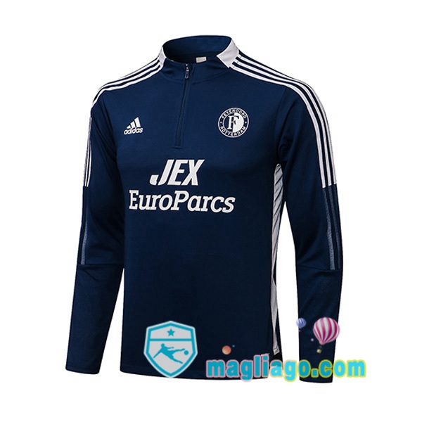 Magliago - Passione Maglie Thai Affidabili Basso Costo Online Shop | Felpe Allenamento Feyenoord Blu Royal 2021/2022