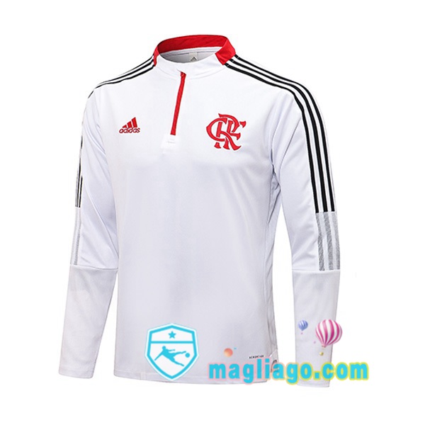 Magliago - Passione Maglie Thai Affidabili Basso Costo Online Shop | Felpe Allenamento Flamengo Bianco 2021/2022