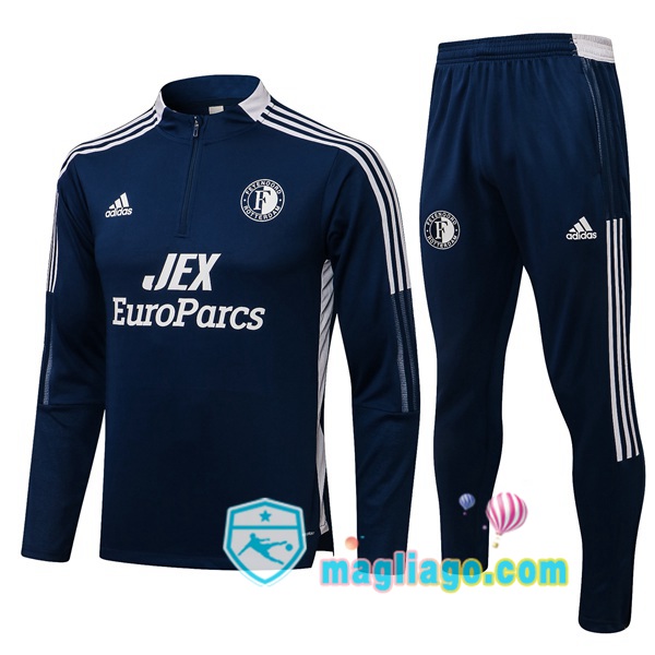 Magliago - Passione Maglie Thai Affidabili Basso Costo Online Shop | Tuta da Allenamento Feyenoord Blu Royal 2021/2022