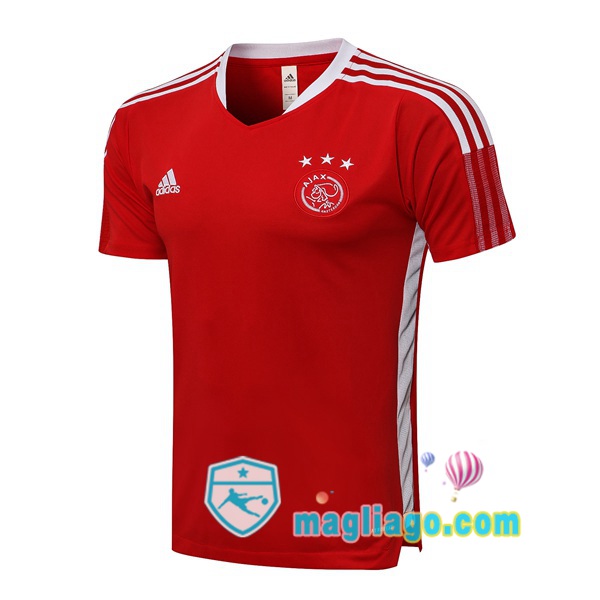 Magliago - Passione Maglie Thai Affidabili Basso Costo Online Shop | Tuta Maglie Allenamento AFC Ajax Rosso 2021/2022