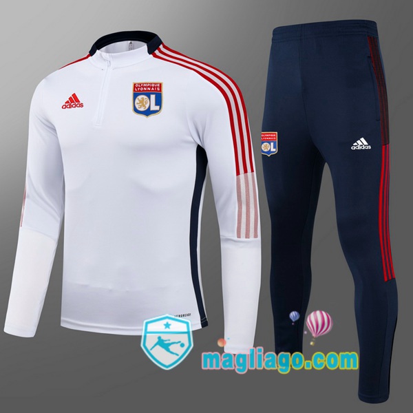 Magliago - Passione Maglie Thai Affidabili Basso Costo Online Shop | Tuta da Allenamento Lyon OL Bambino Bianco 2021/2022