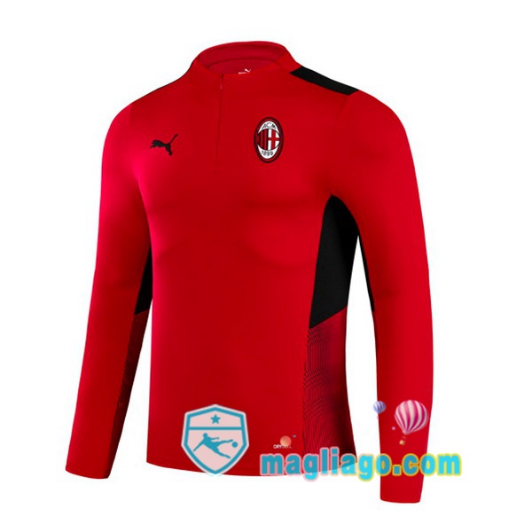Magliago - Passione Maglie Thai Affidabili Basso Costo Online Shop | Felpe Allenamento AC Milan Rosso 2021/2022