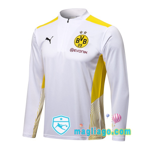 Magliago - Passione Maglie Thai Affidabili Basso Costo Online Shop | Felpe Allenamento Dortmund BVB Bianco 2021/2022
