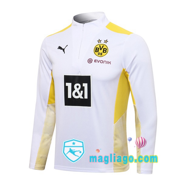 Magliago - Passione Maglie Thai Affidabili Basso Costo Online Shop | Felpe Allenamento Dortmund BVB Bianco 2021/2022