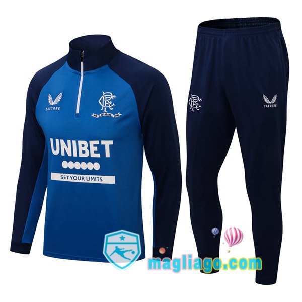 Magliago - Passione Maglie Thai Affidabili Basso Costo Online Shop | Tuta da Allenamento Rangers FC Blu 2021/2022