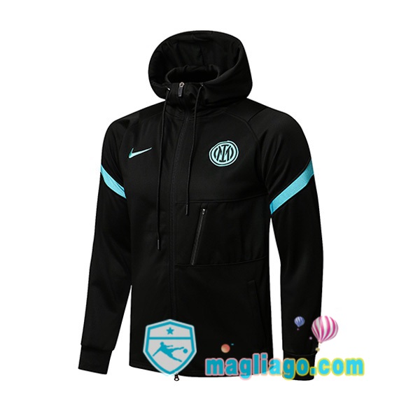 Magliago - Passione Maglie Thai Affidabili Basso Costo Online Shop | Giacca Con Cappuccio Inter Milan Nero 2021/2022