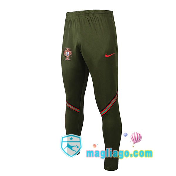 Magliago - Passione Maglie Thai Affidabili Basso Costo Online Shop | Pantaloni Da Allenamento Portogallo Verde 2021/2022