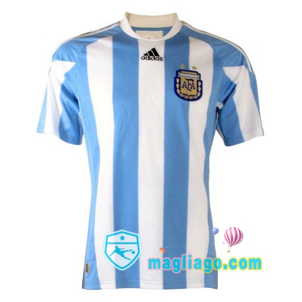 Magliago - Passione Maglie Thai Affidabili Basso Costo Online Shop | 2010 Argentina Retro Prima Maglia Storica Blu Bianco