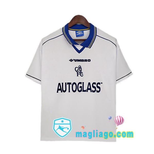 Magliago - Passione Maglie Thai Affidabili Basso Costo Online Shop | 1998-2000 FC Chelsea Retro Seconda Maglia Storica Bianco