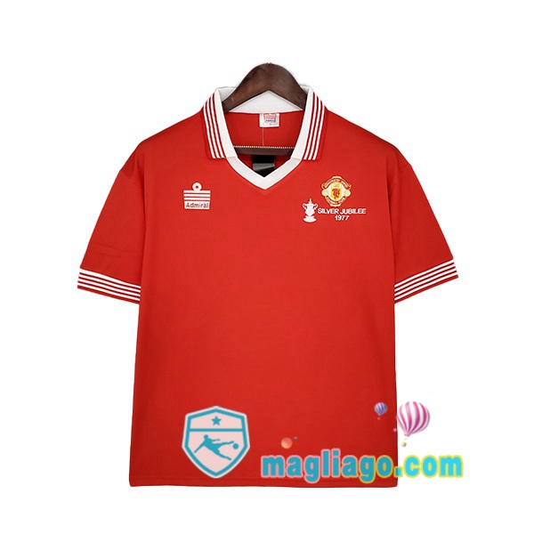 Magliago - Passione Maglie Thai Affidabili Basso Costo Online Shop | 1977 Manchester United Retro Prima Maglia Storica Rosso