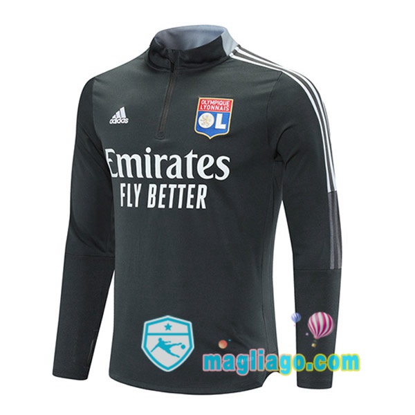 Magliago - Passione Maglie Thai Affidabili Basso Costo Online Shop | Felpe Allenamento Lyon OL Grigio 2021/2022