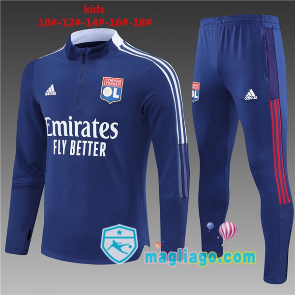 Magliago - Passione Maglie Thai Affidabili Basso Costo Online Shop | Tuta da Allenamento Lyon OL Bambino Blu 2021/2022