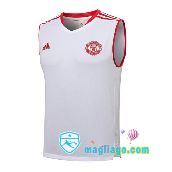 Magliago - Passione Maglie Thai Affidabili Basso Costo Online Shop | Gilet Calcio Manchester United Bianco 2021/2022