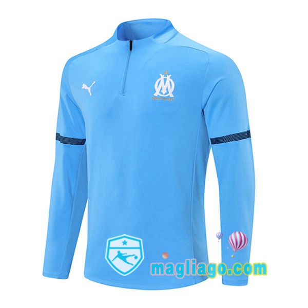 Magliago - Passione Maglie Thai Affidabili Basso Costo Online Shop | Felpe Allenamento Marsiglia OM Blu 2021/2022