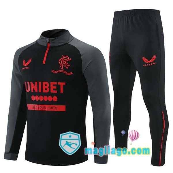 Magliago - Passione Maglie Thai Affidabili Basso Costo Online Shop | Tuta da Allenamento Rangers FC Nero 2021/2022