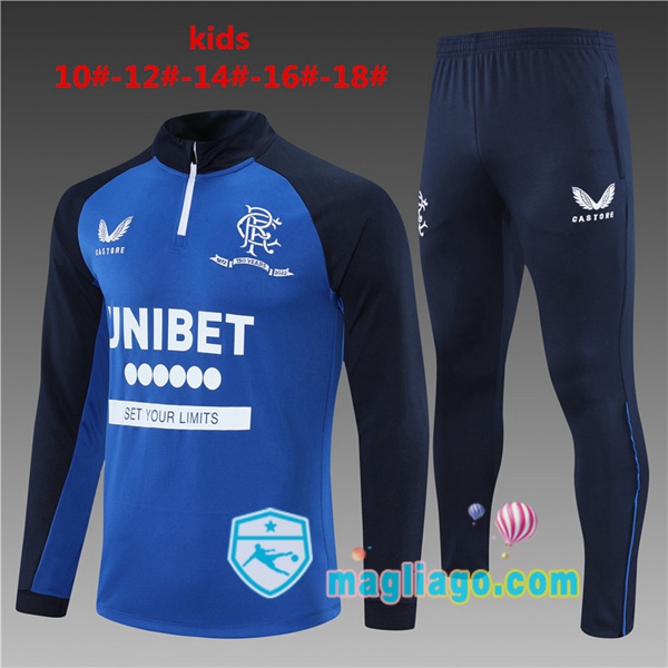 Magliago - Passione Maglie Thai Affidabili Basso Costo Online Shop | Tuta da Allenamento Rangers FC Bambino Blu 2021/2022