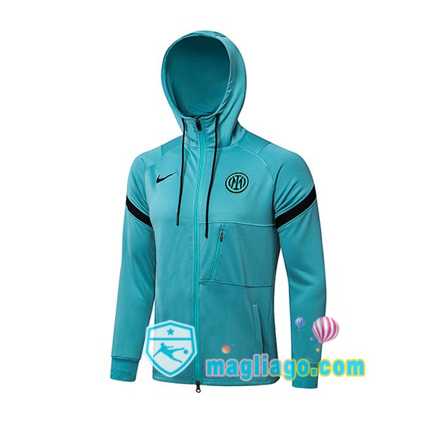 Magliago - Passione Maglie Thai Affidabili Basso Costo Online Shop | Giacca Con Cappuccio Inter Milan Blu 2021/2022